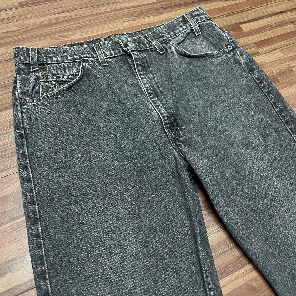 80s 미제 리바이스 505 흑청 블랙 일자 데님 청바지 36(34) 상품이미지2