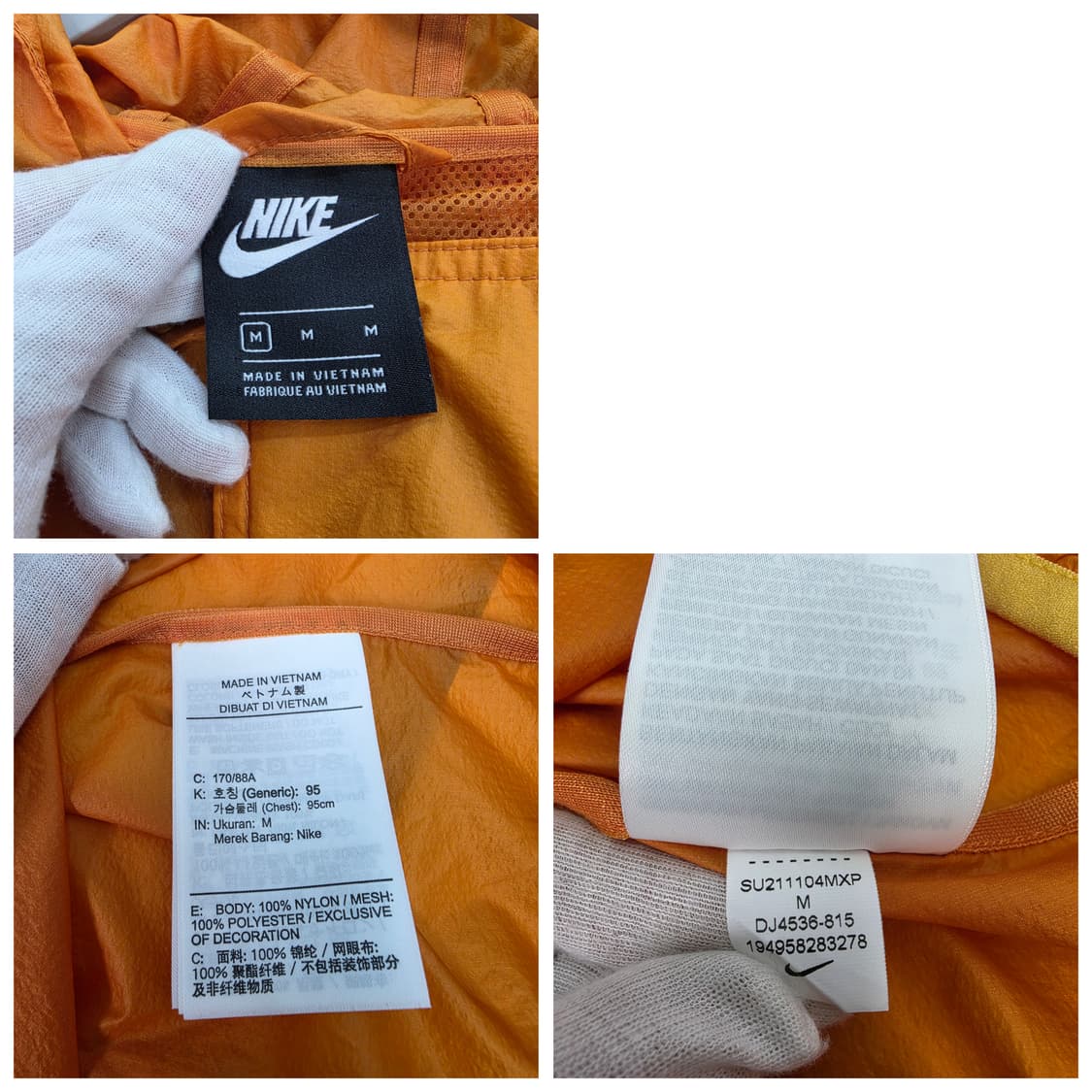 나이키 NRG 아노락 후드 자켓 바람막이 점퍼 집업 M사이즈 새상품급 상품이미지10