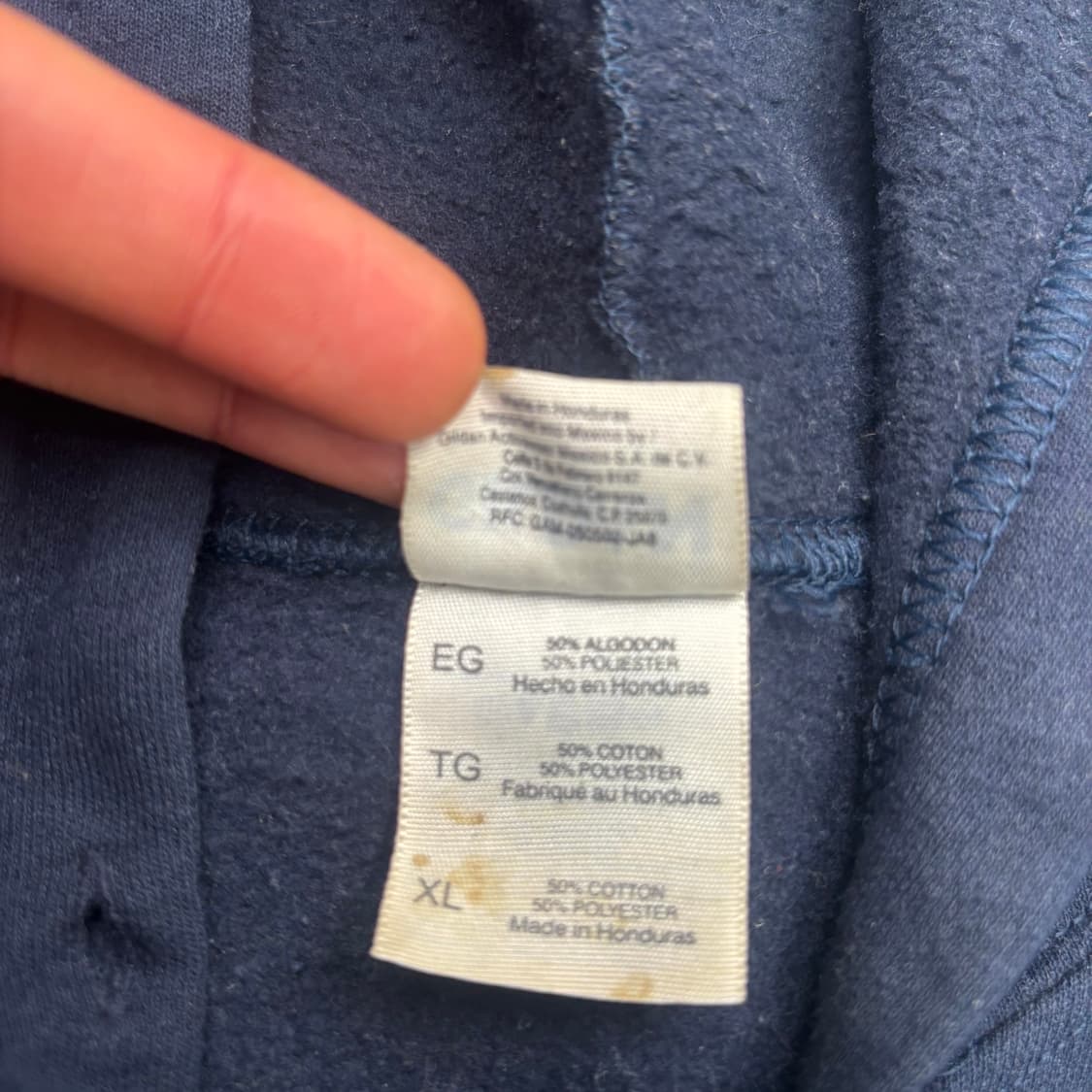 길단 빈티지 치카노 프린팅 네이비 후드집업 XL 상품이미지8