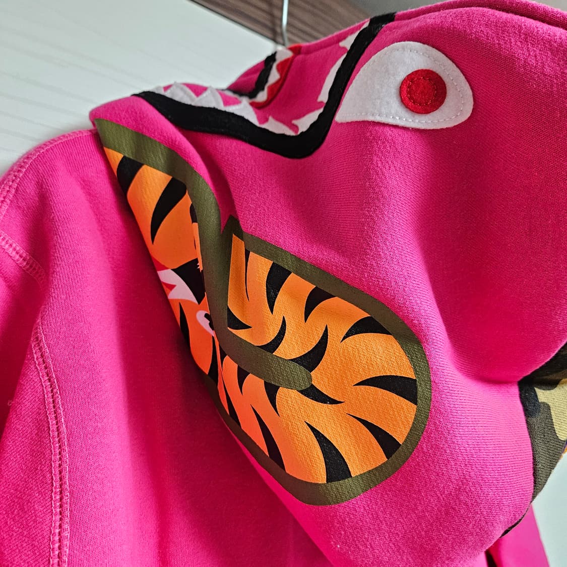 베이프 샤크 후드 집업 티셔츠 M 정품 상품이미지8