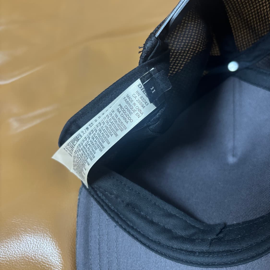 DIESEL 디젤 플라워 블랙 메쉬 6패널 볼캡 모자 (Black) 상품이미지7