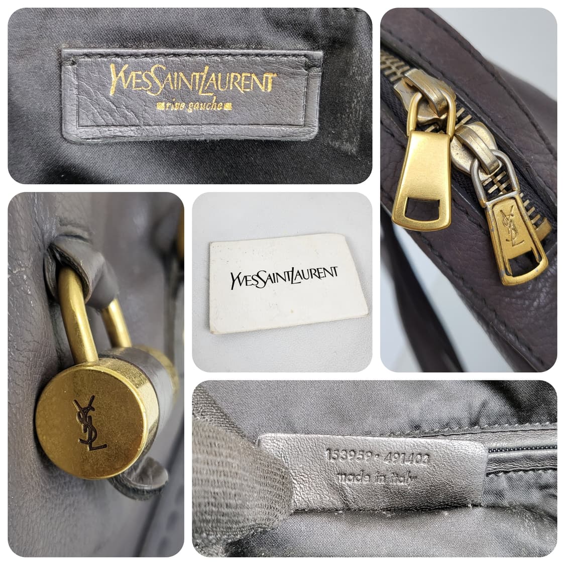 정품 생로랑(입생로랑) 뮤즈백 그레이 라지 상품이미지9