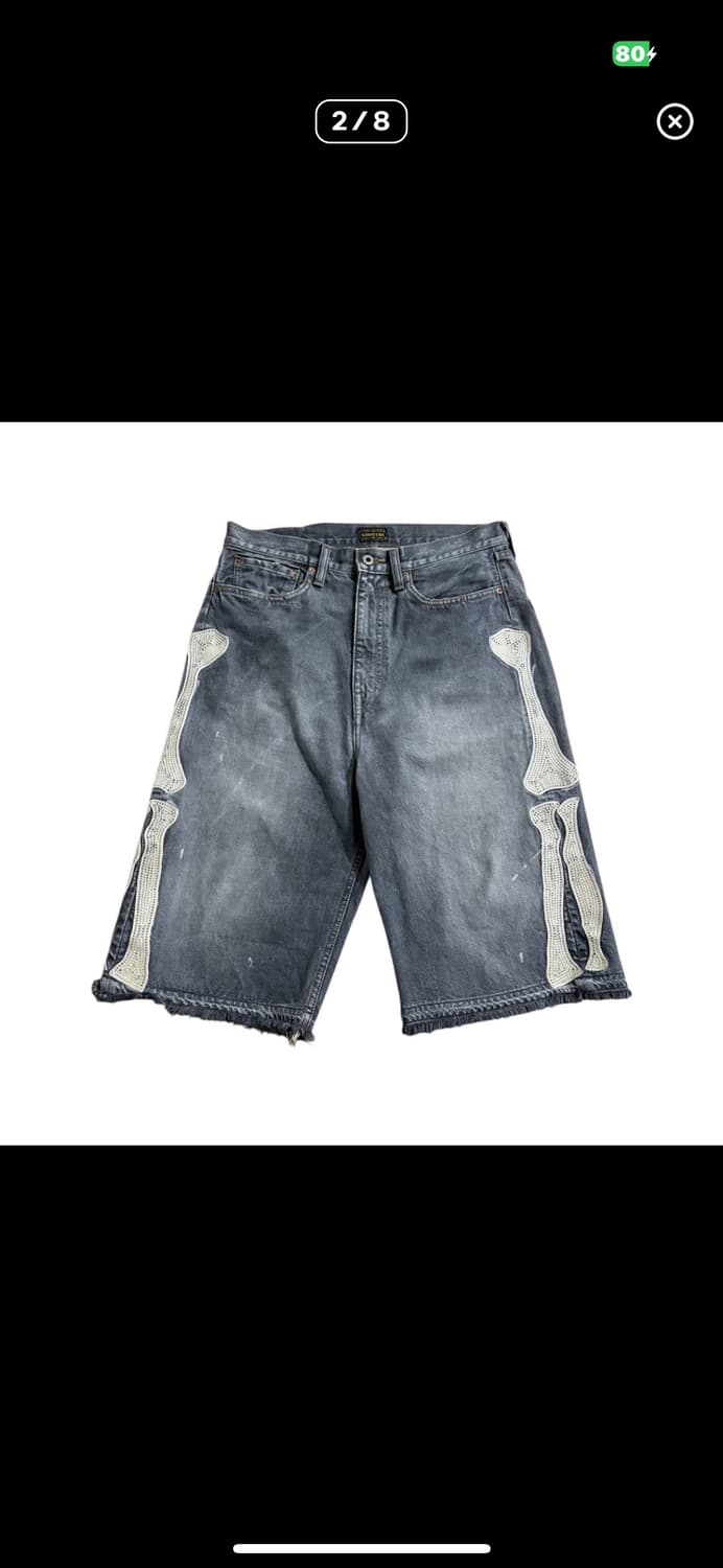 캐피탈 본 데님쇼츠 상품이미지1