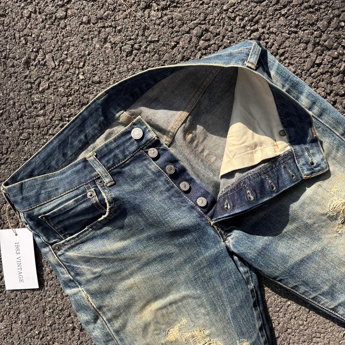 일본 타케오 키쿠치 리페어 데님 팬츠 상품이미지6