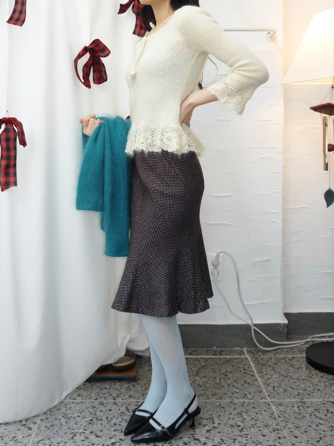 Starlight flare midi skirt 상품이미지3