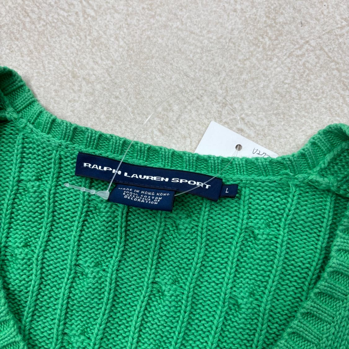 폴로 랄프로렌 그린 포니 케이블 니트 상품이미지3