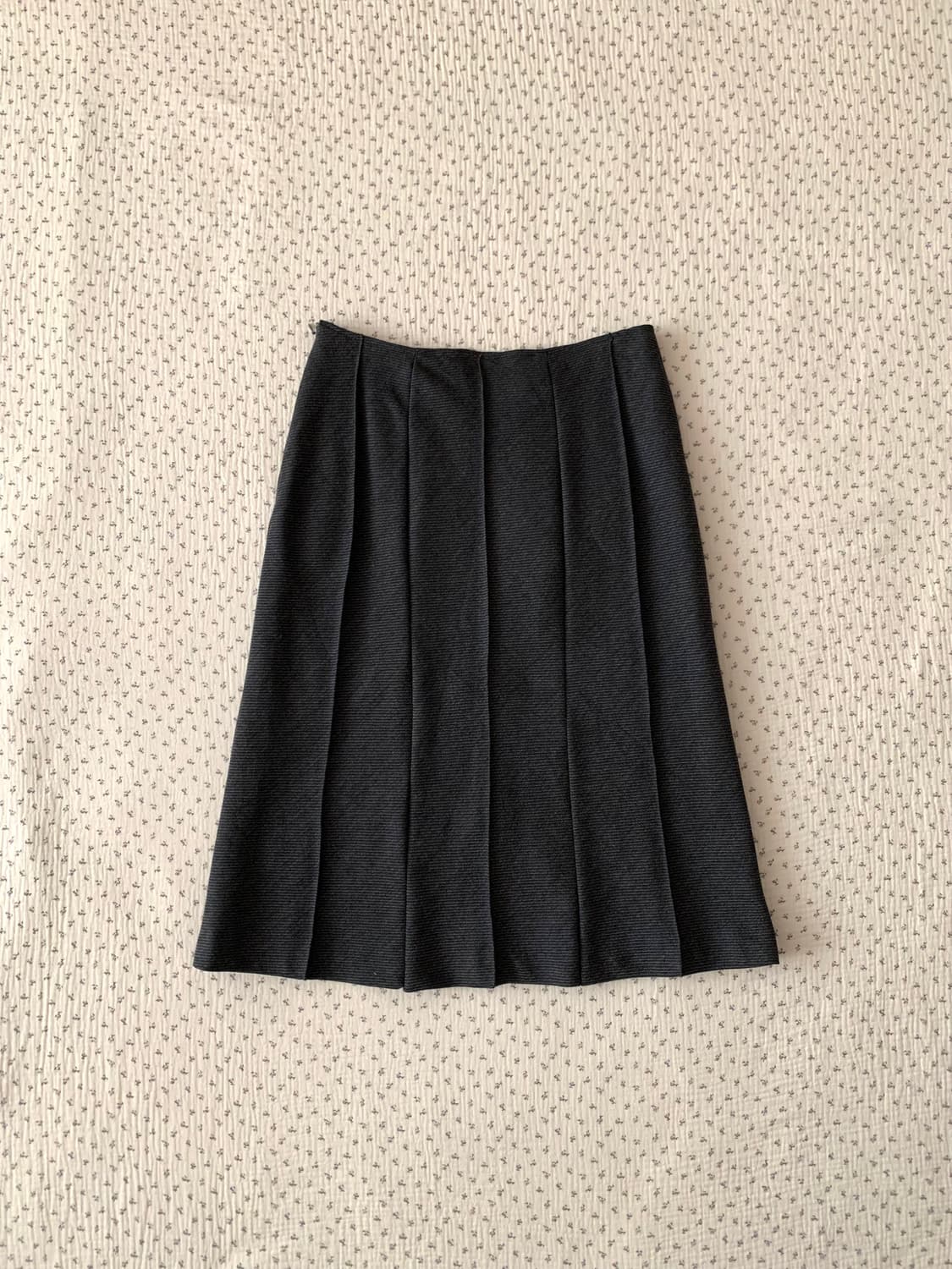 울 플리츠 미디 스커트 상품이미지1