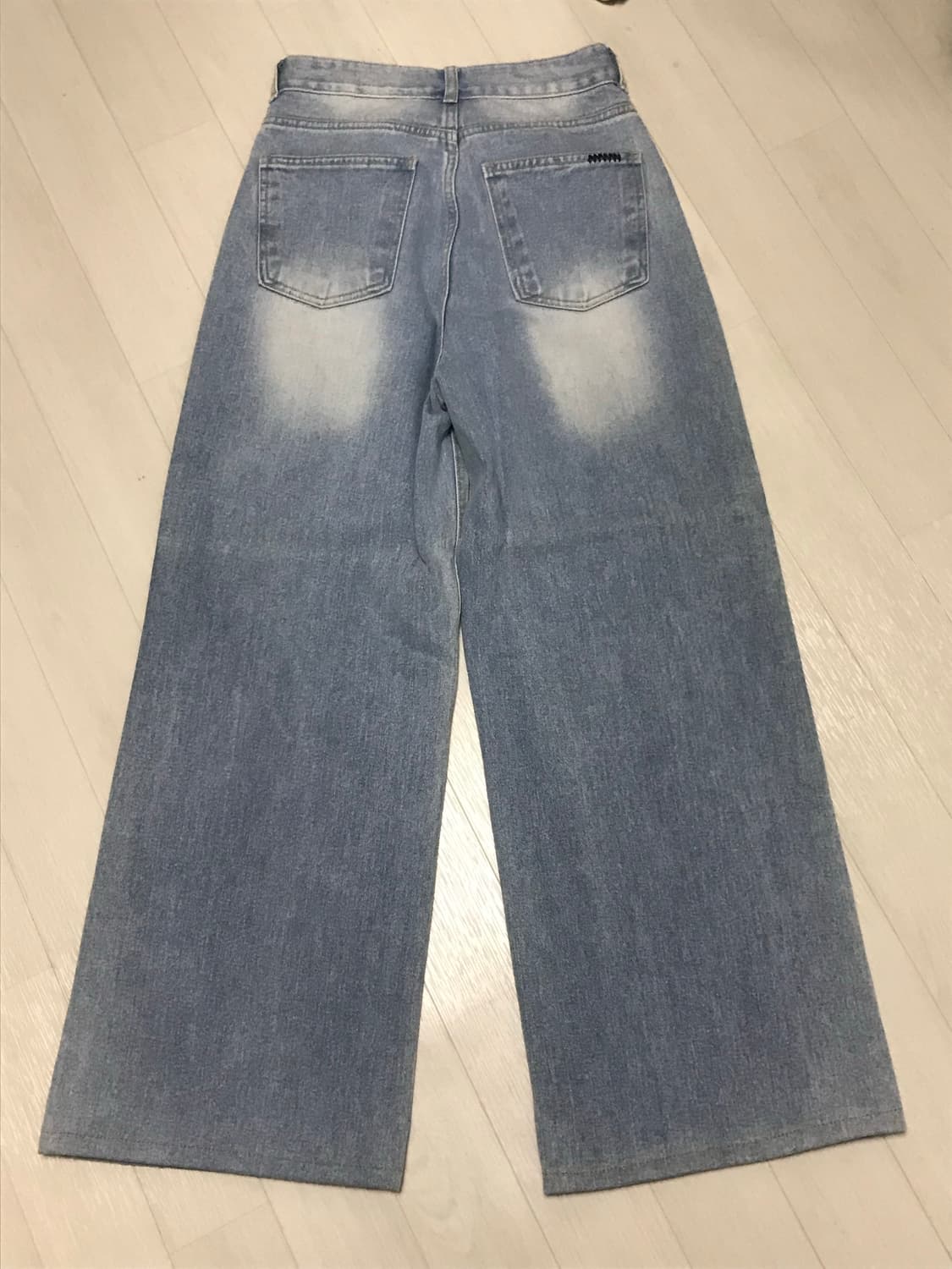 워싱 와이드 데님팬츠 청바지 S 상품이미지9