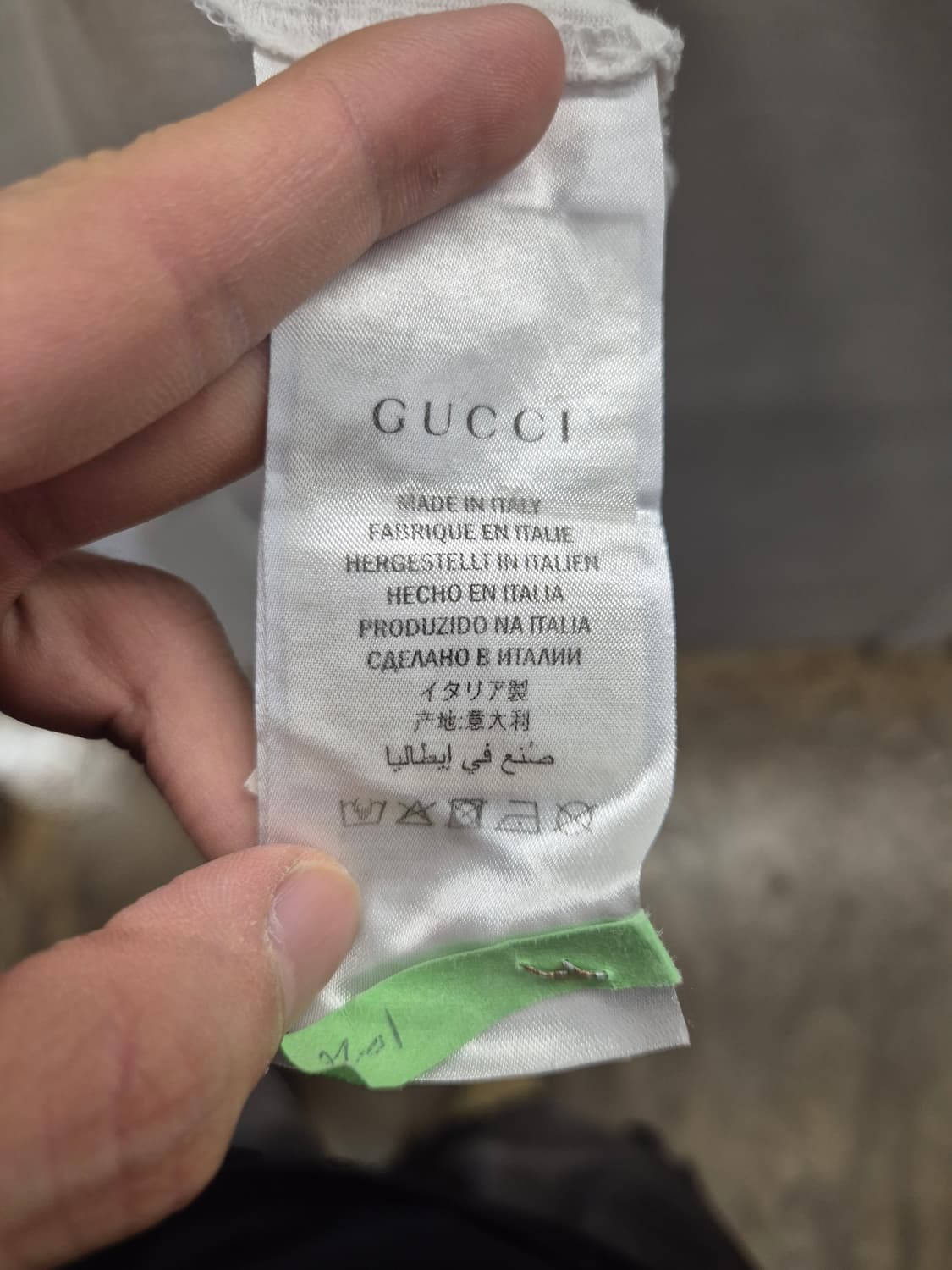 구찌 로고 반팔 티셔츠 (M) 상품이미지8