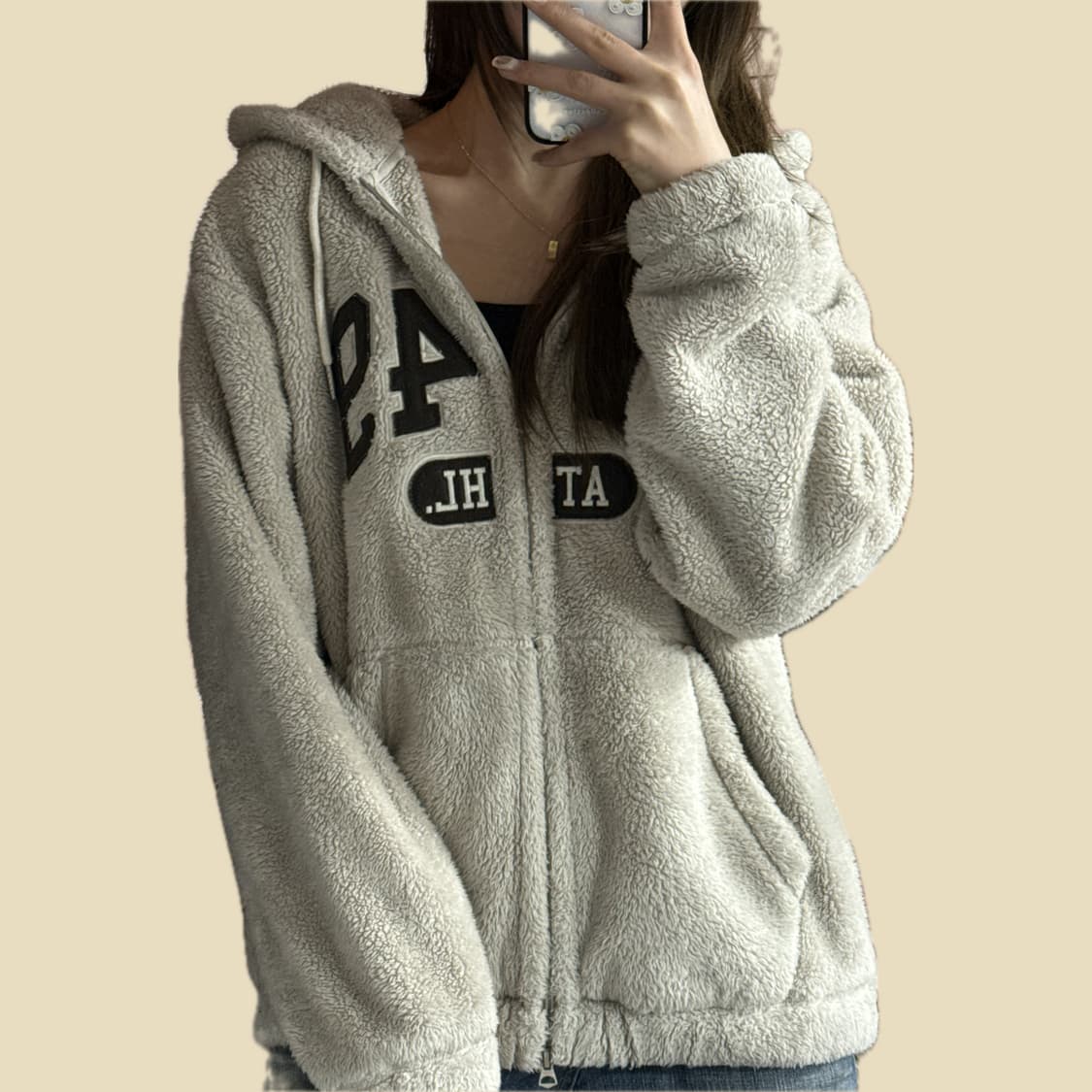 후아유 후리스 투웨이 후드집업 상품이미지1