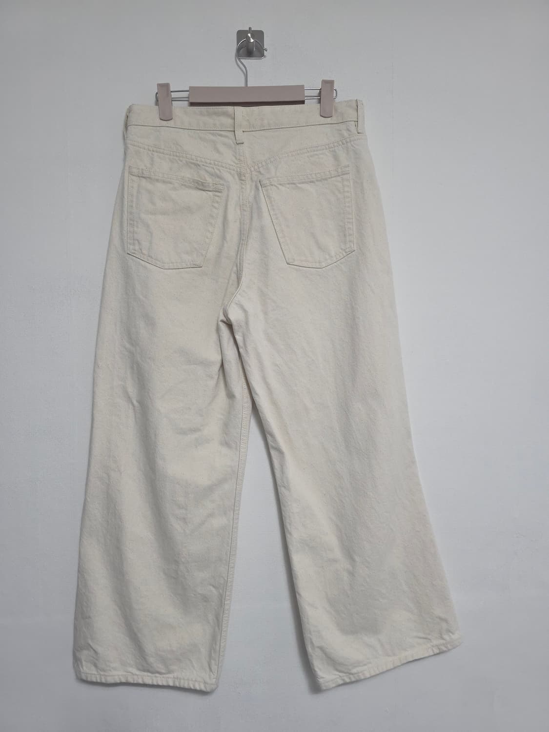 COS 코스 아이보리 와이드 팬츠 29 코튼 와이드핏 상품이미지2