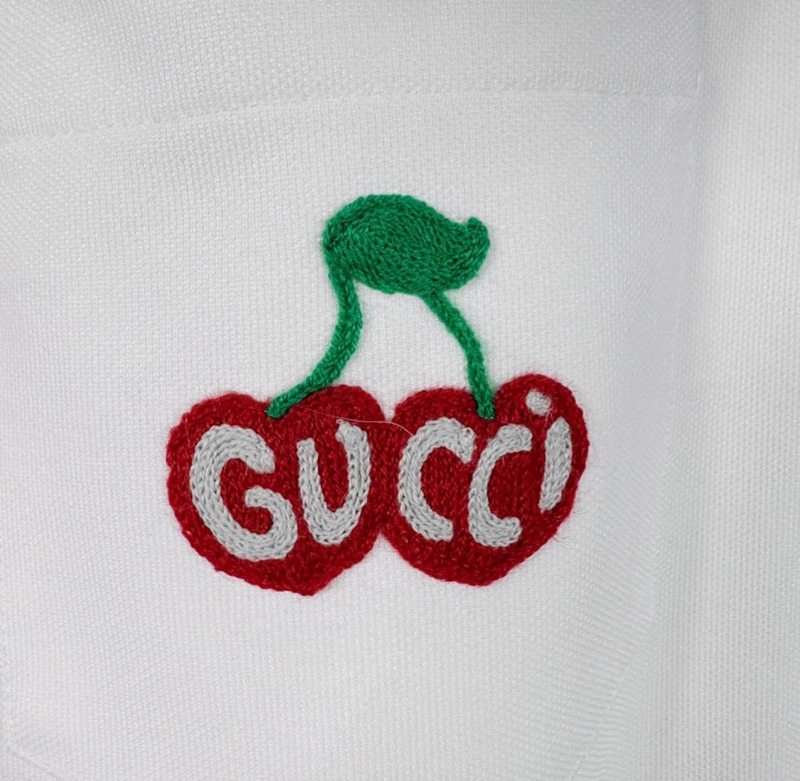 [S] 구찌 여성 체리 자수 테크니컬 트랙 트레이닝 조거 팬츠 화이트 상품이미지5