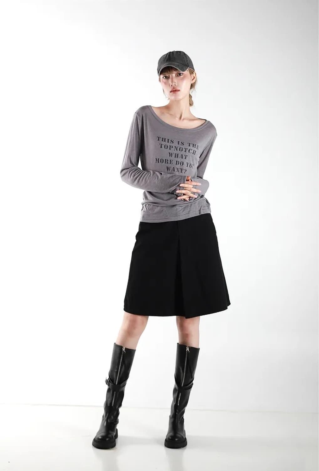 OOTJ basic onetuck skirt 상품이미지2