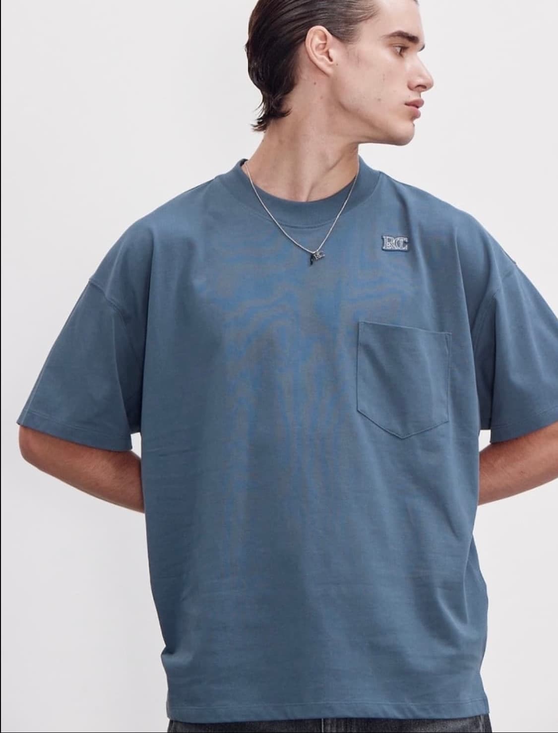 렉토 빈티지 블루 반팔티셔츠 [L] 상품이미지1