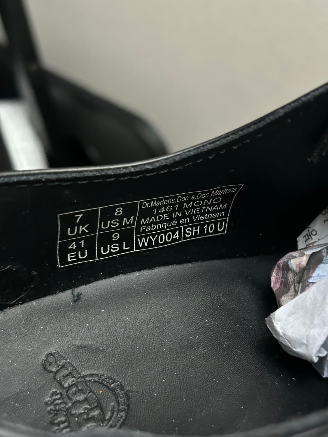 닥터마틴 1461 모노 3홀 더비슈즈 블랙 상품이미지5