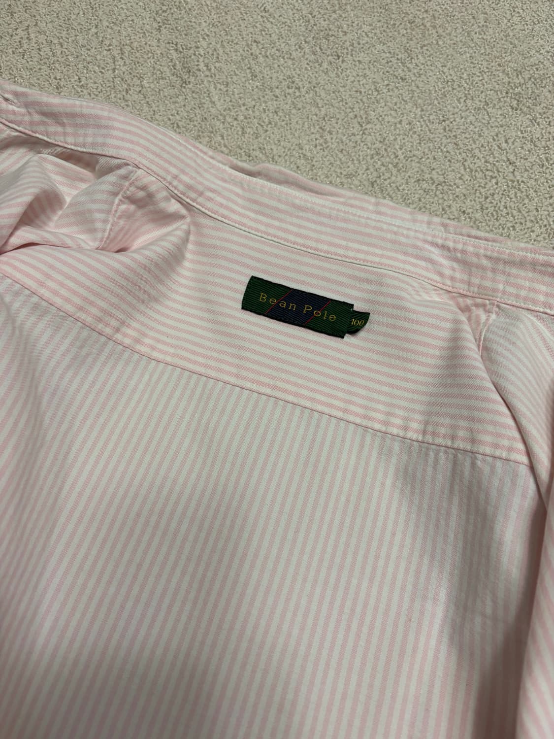 (100) 빈폴 핑크 체크 셔츠  상품이미지2