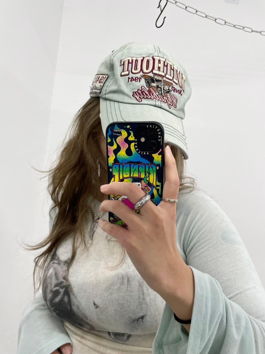 지프 민트 워싱 자수 캡 상품이미지3