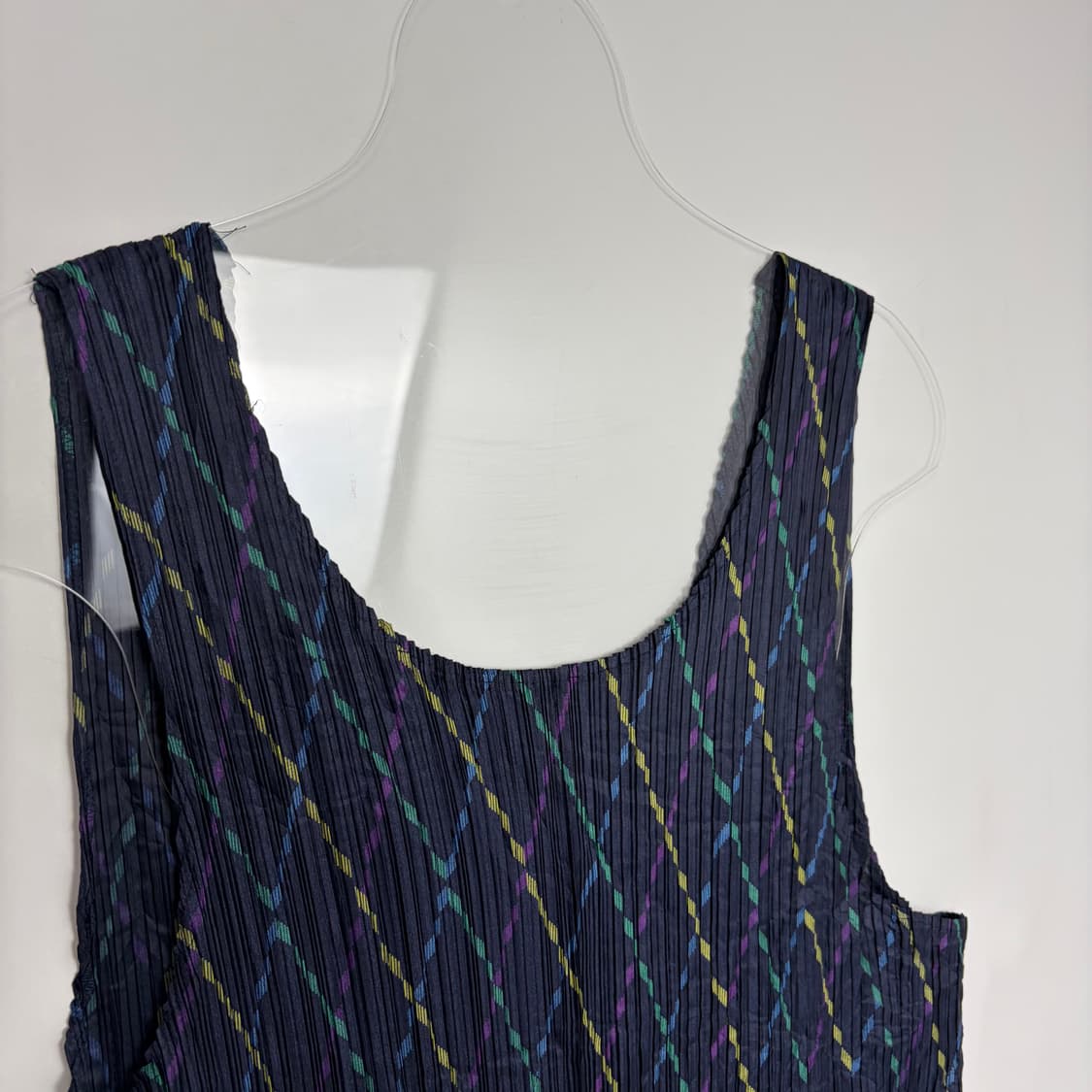 이세이미야케 플리츠 레이어드 원피스 앞치마 상품이미지2