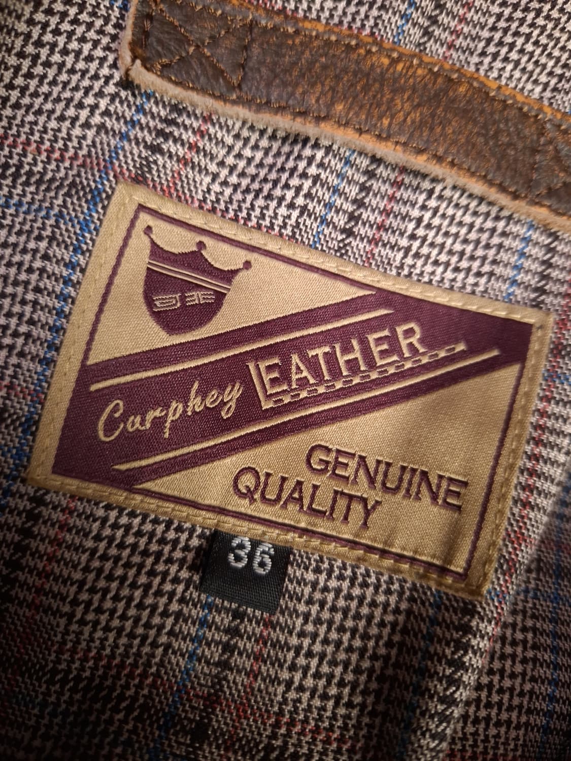 새제품 빈티지 리얼레더 라이더자켓 상품이미지4