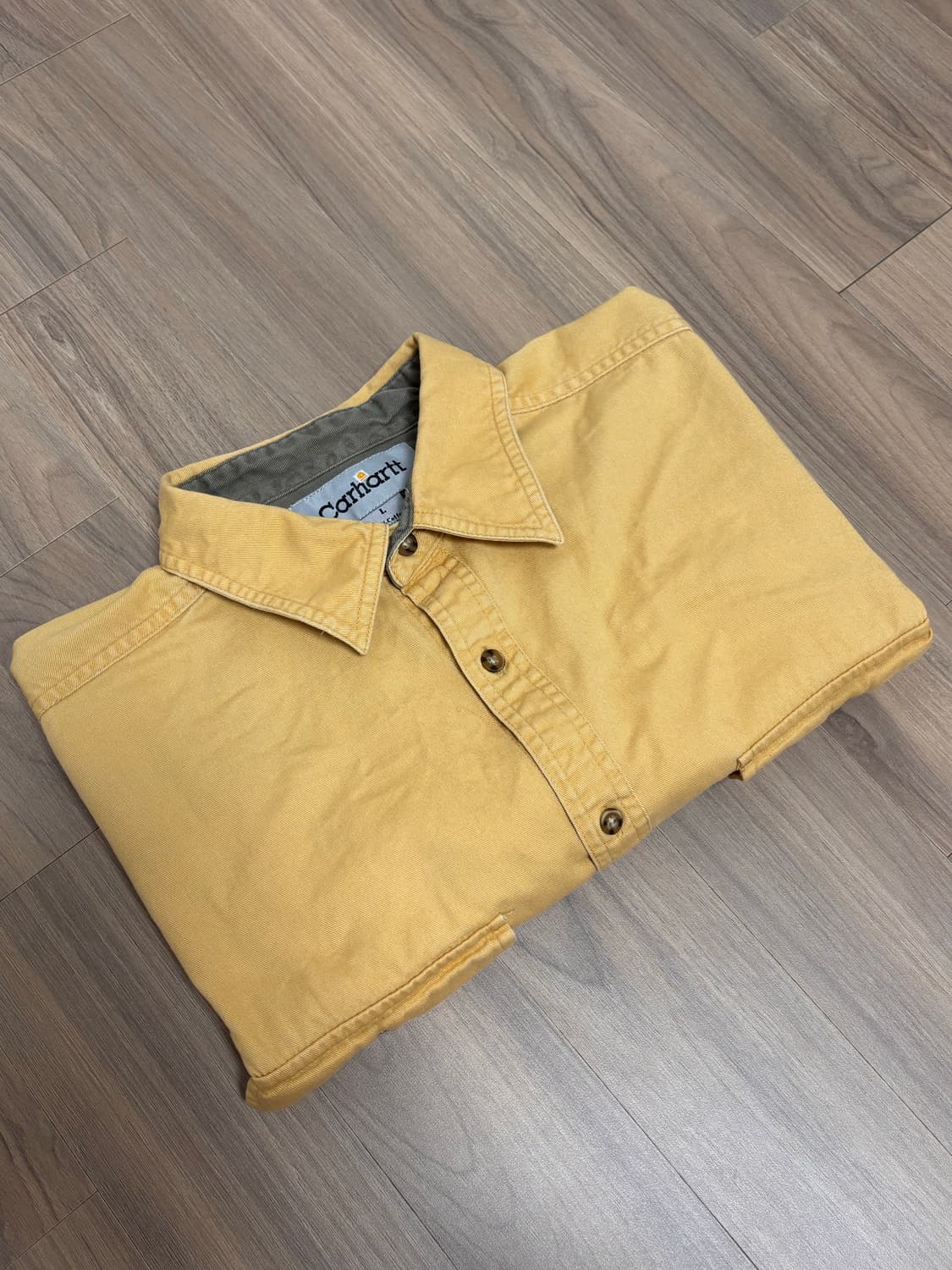 칼하트 셔츠 L 옐로우 상품이미지4