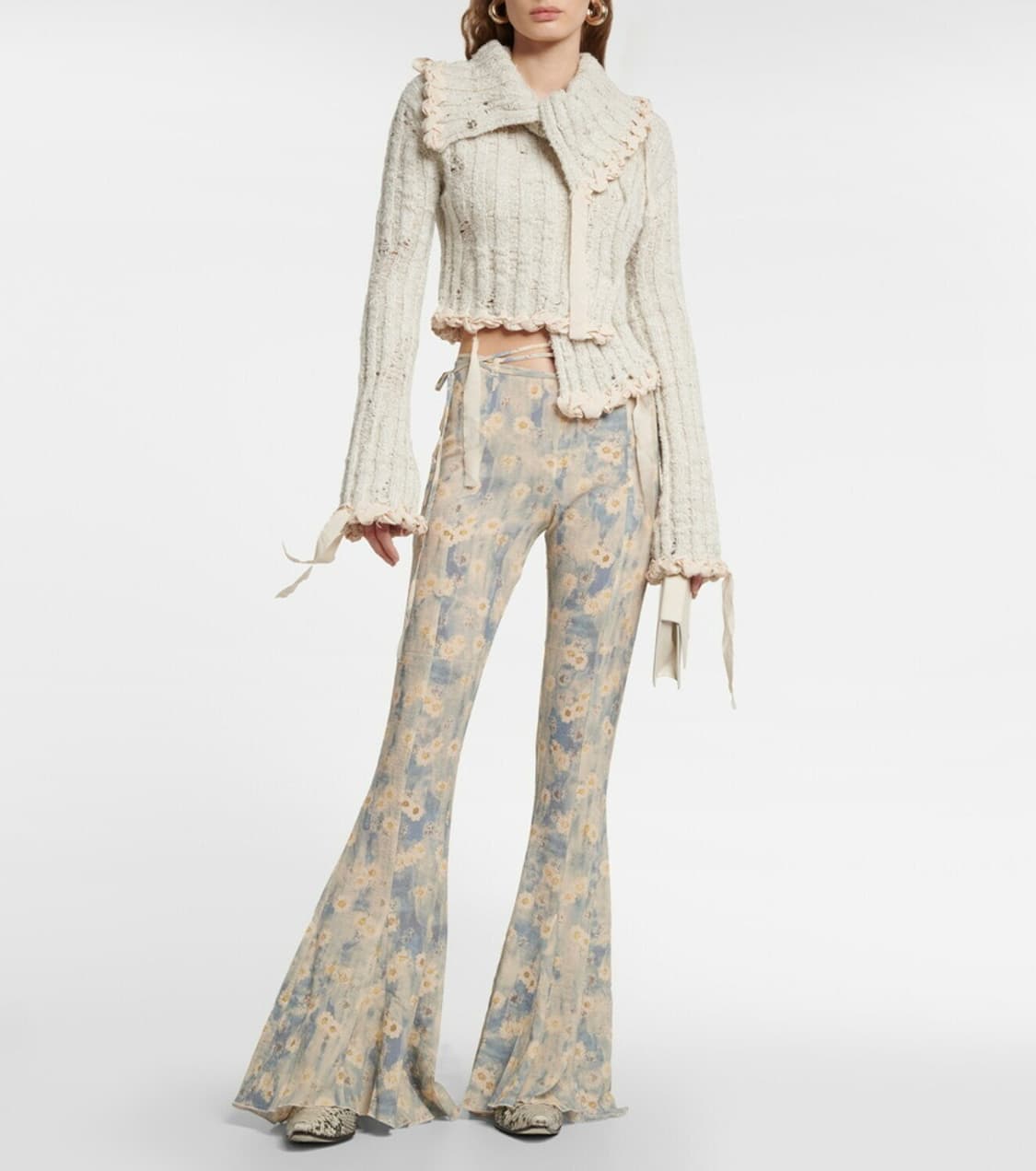 Acne Studios Flared Floral Pants 상품이미지1