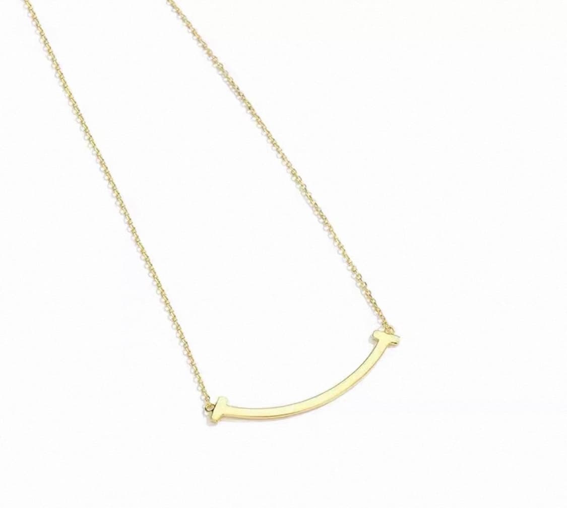 티파니앤코 스마일 팬던트 목걸이 골드 상품이미지1