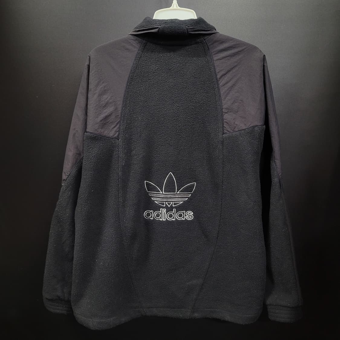 아디다스 불꽃 파이어버드 백로고 빅로고 반집업 후리스 상품이미지4