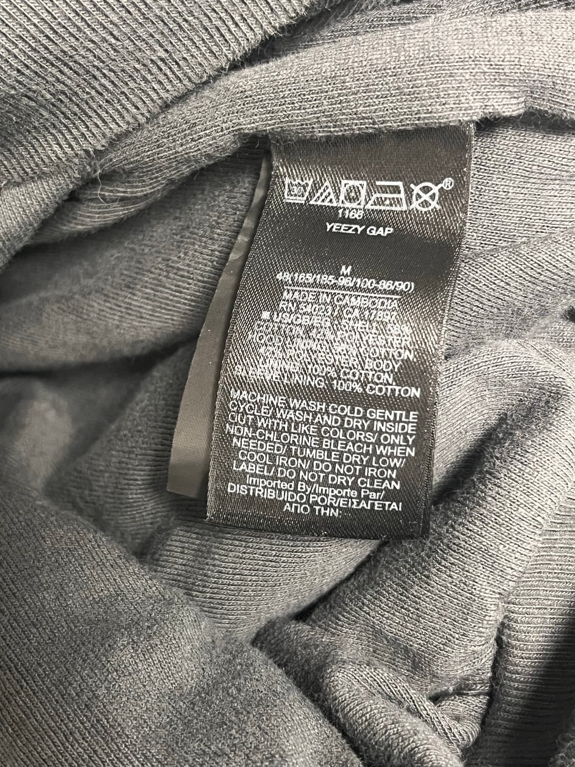 이지 갭 슈렁큰 후디 M 블랙 상품이미지4