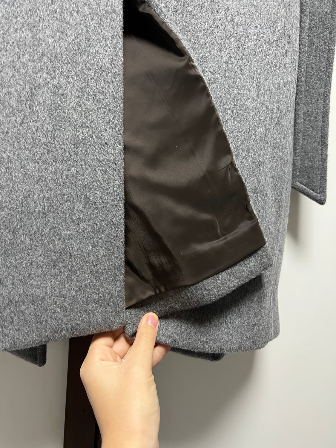 (M) 아모멘토 싱글 코트 그레이23fw 상품이미지5