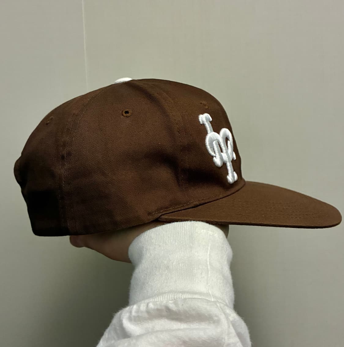 (F)라브로스 LT LB 자수 6패널 볼캡 모자 브라운 상품이미지4