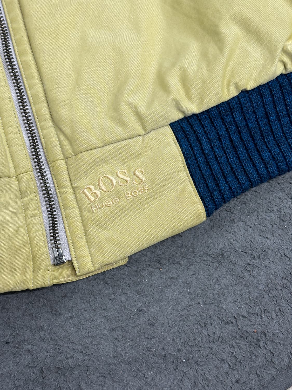 80s Hugo Boss 봄버 자켓 XXL 상품이미지5