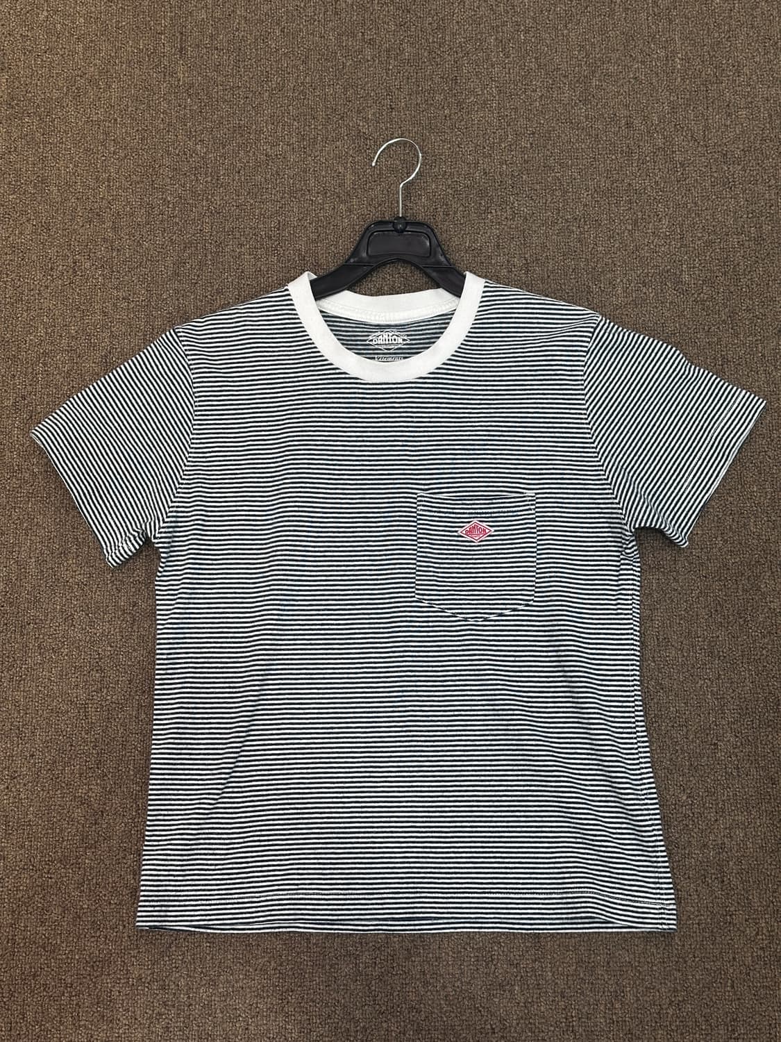 단톤(DANTON) 스트라이프 반팔티셔츠 상품이미지1