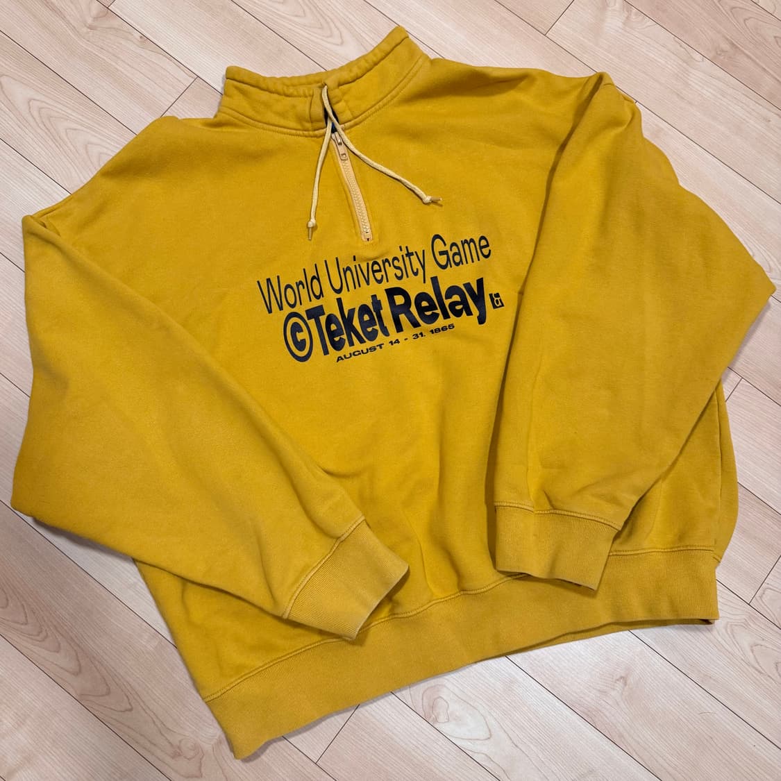 테켓 하프집업 맨투맨 L 상품이미지2