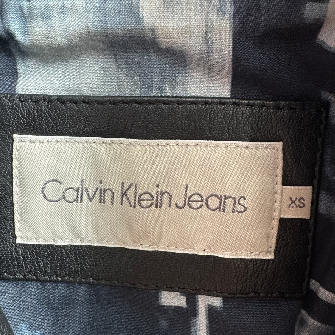 캘빈클라인 딱붙 리얼레더 양가죽 가죽자켓 상품이미지7