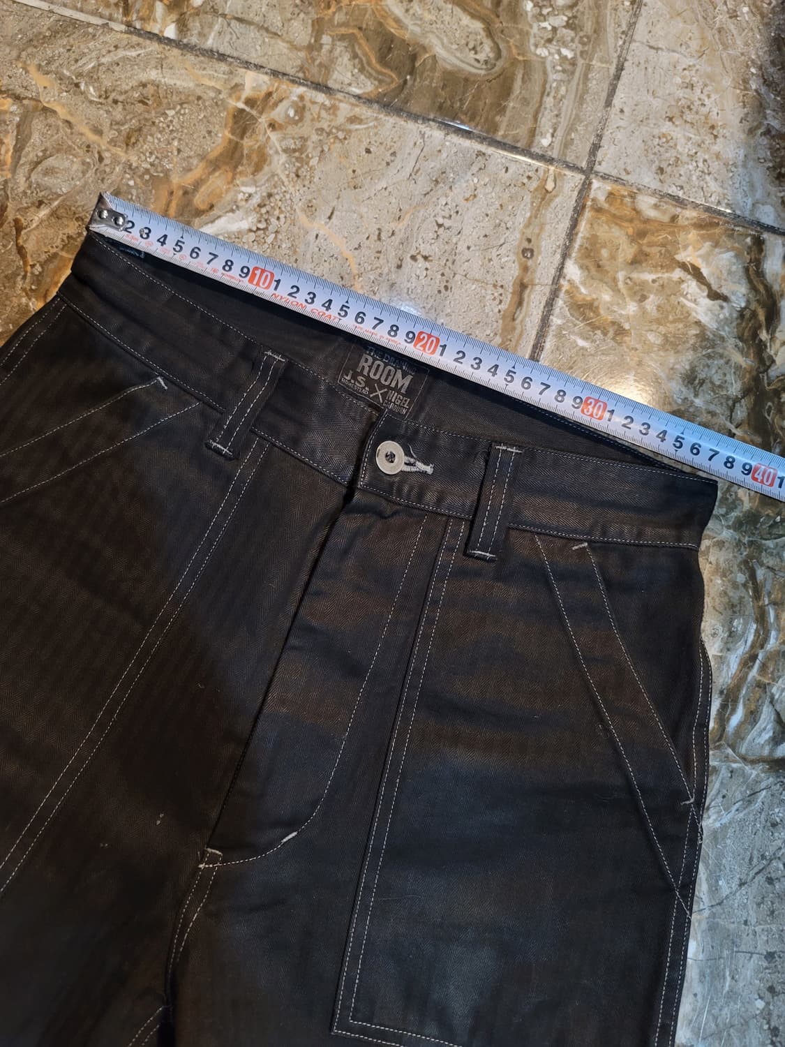 나이젤카본 헤링본 퍼티그팬츠 (블랙) 상품이미지4