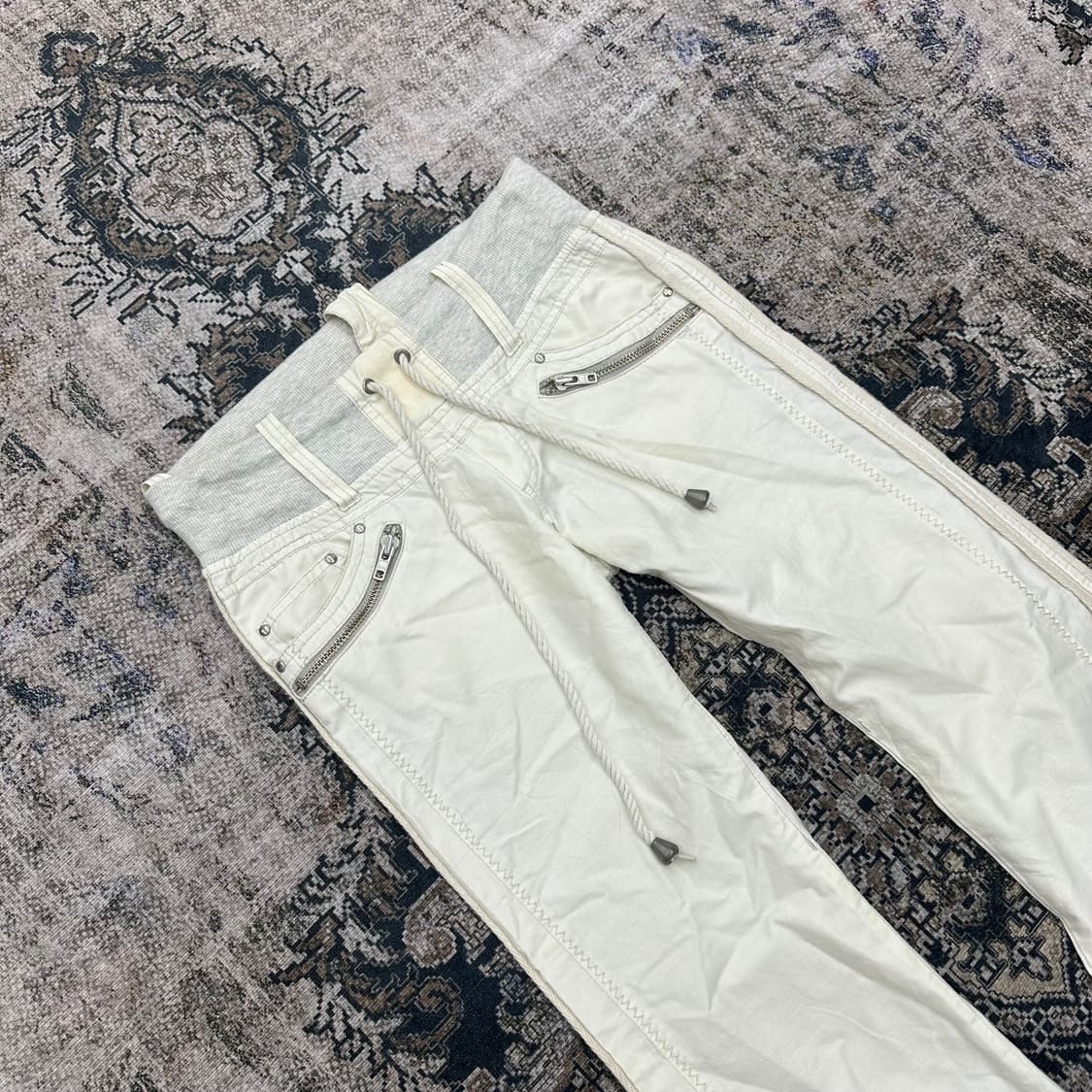 White banding bootscut pants 상품이미지2