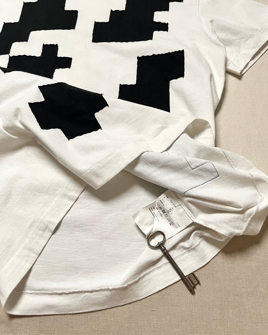 꼼데가르송 옴므 듀스 블럭 패치 티셔츠 comme des garcons 상품이미지6