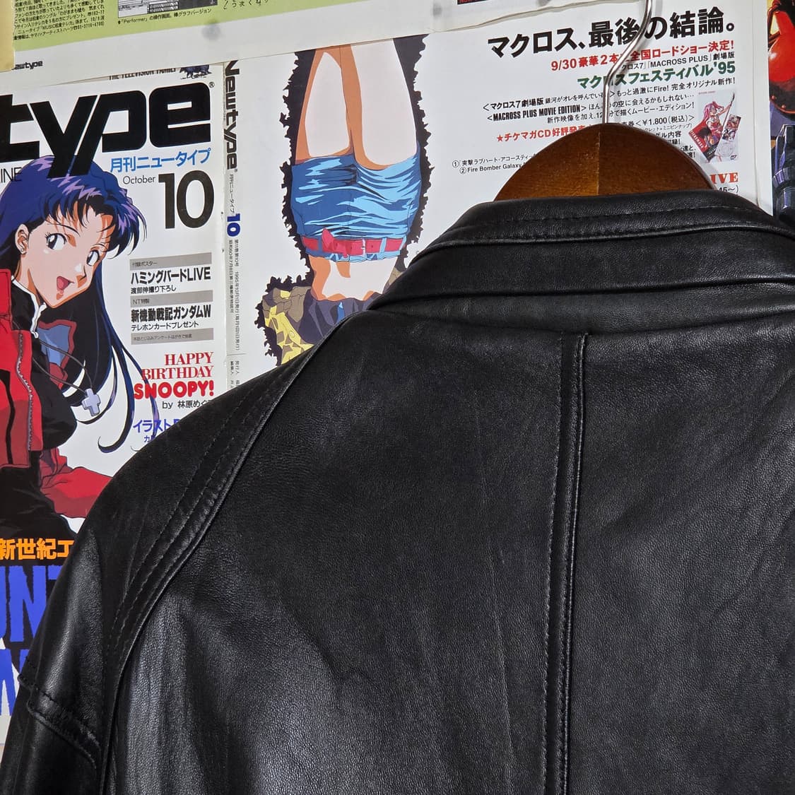 JPN 빈티지 양가죽 블랙 봄버 레더 자켓 상품이미지7