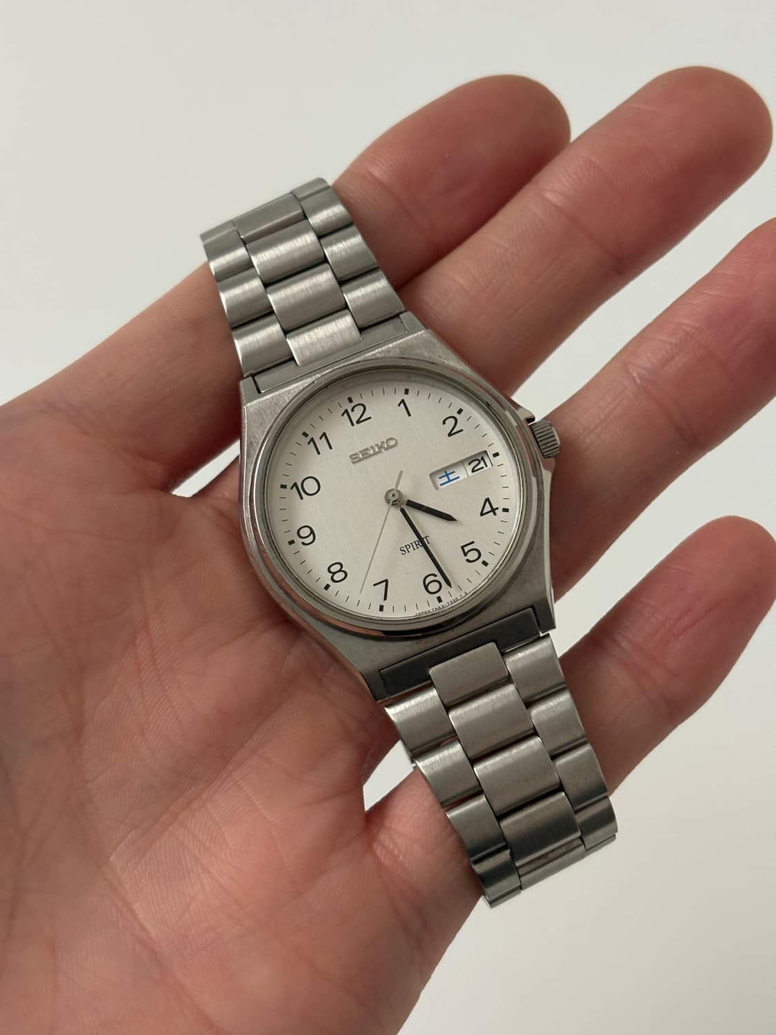 세이코 1990년대 Spirit 아라빅 인덱스 실버 쿼츠 남성 상품이미지2