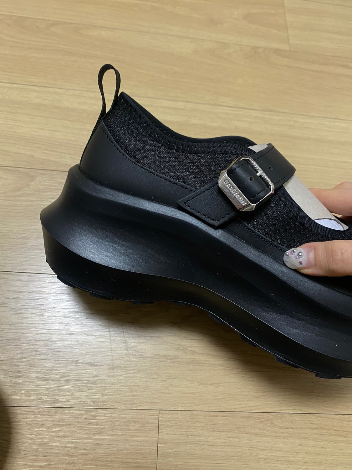 꼼데가르송 살로몬 메리제인 플랫폼 블랙 235 상품이미지4