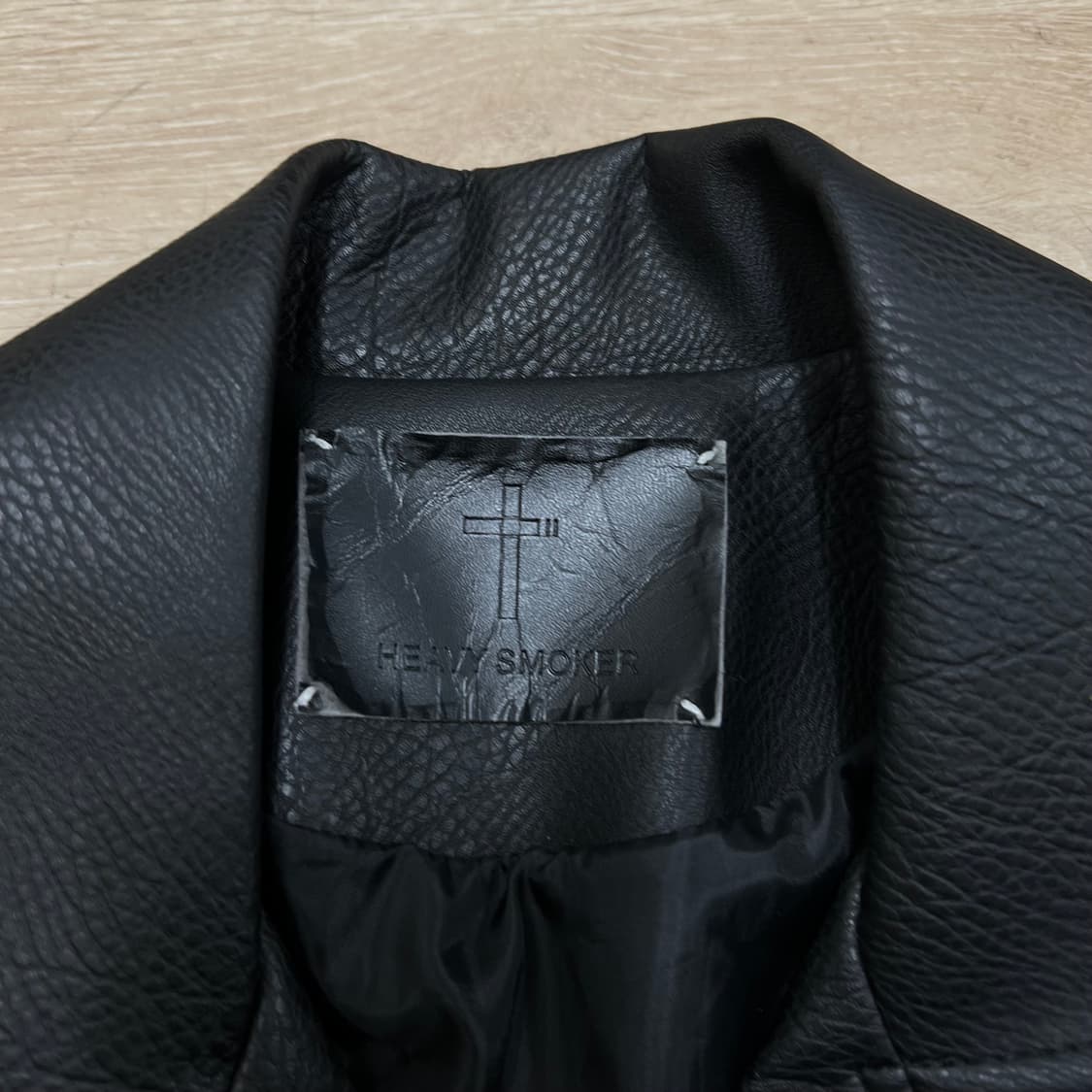 헤비스모커 더블 레더 라이더 가죽자켓 [블랙] XL/105 상품이미지4