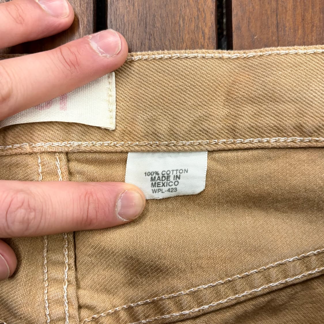 (31) 00s 리바이스 501 코요테 브라운 데님 팬츠 상품이미지6