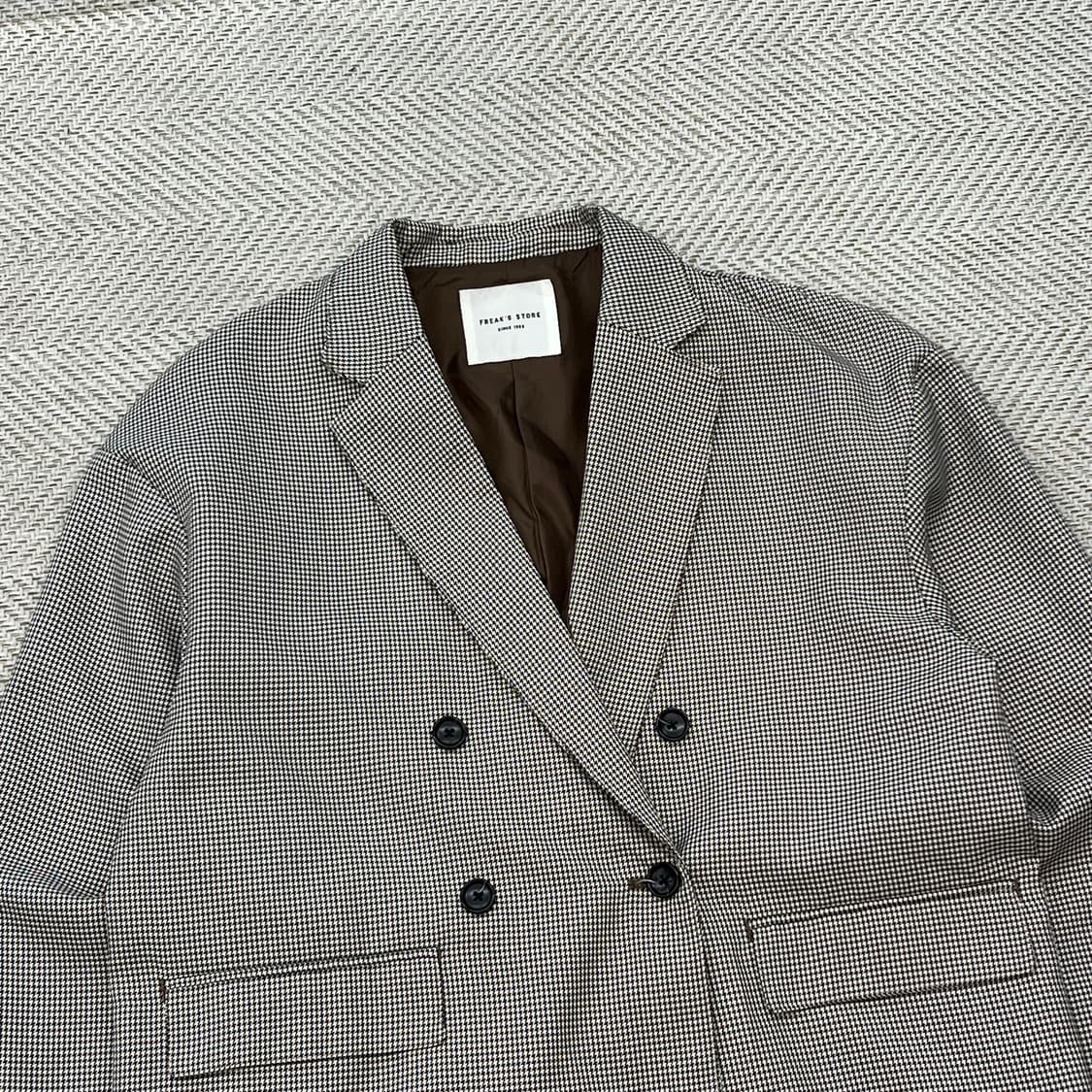 프릭스스토어 체크 더블 블레이저 r3510 상품이미지3