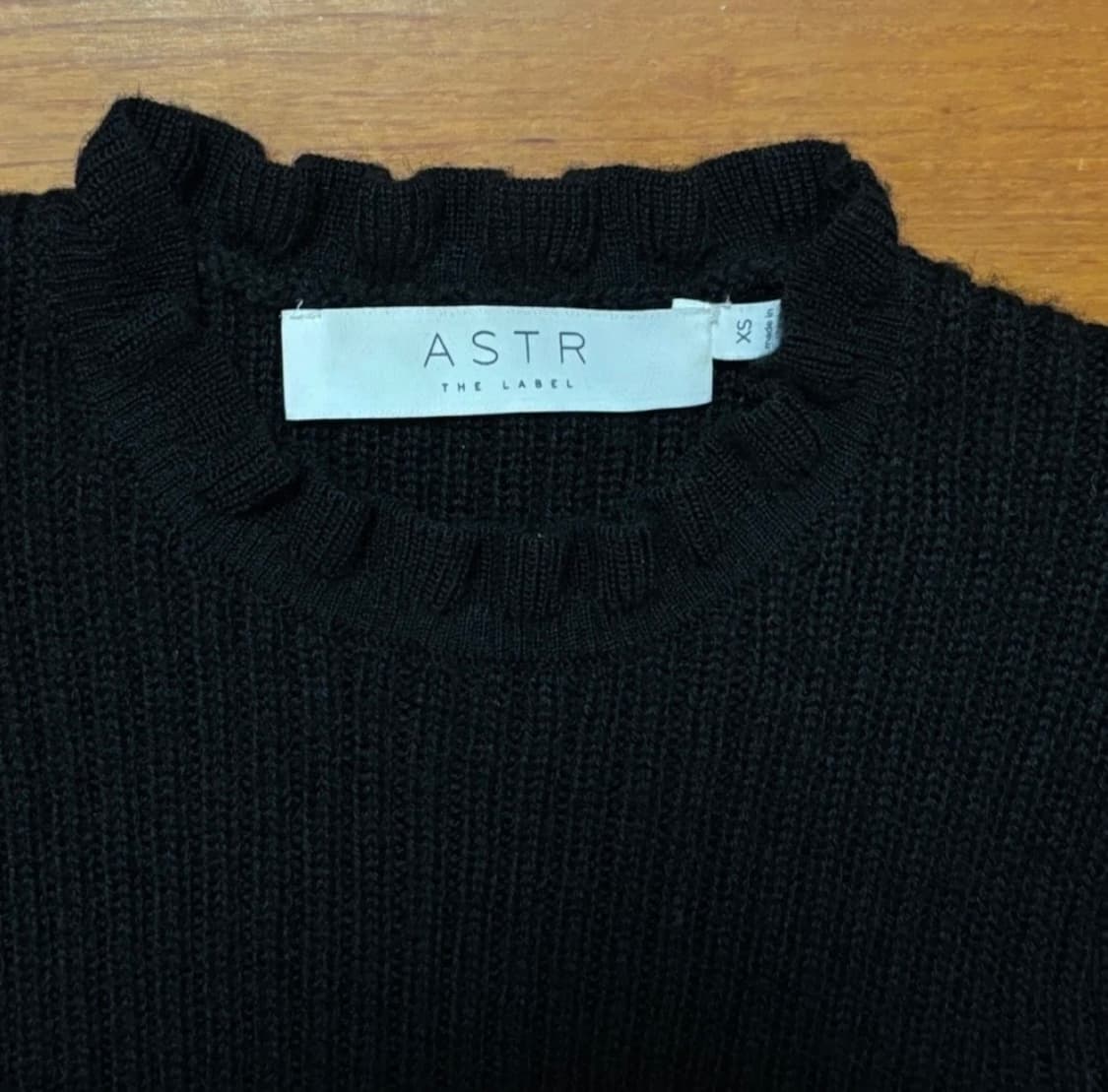 ASTR the label 반팔 니트탑 히트시그널 박지현 착용 상품이미지2