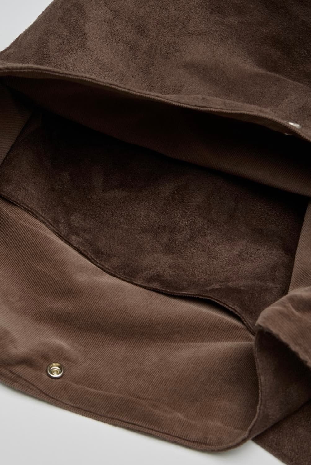 공용os) 아이엘 호보백 스웨이드/코듀로이 브라운 리버시블 숄더백 가방 상품이미지4