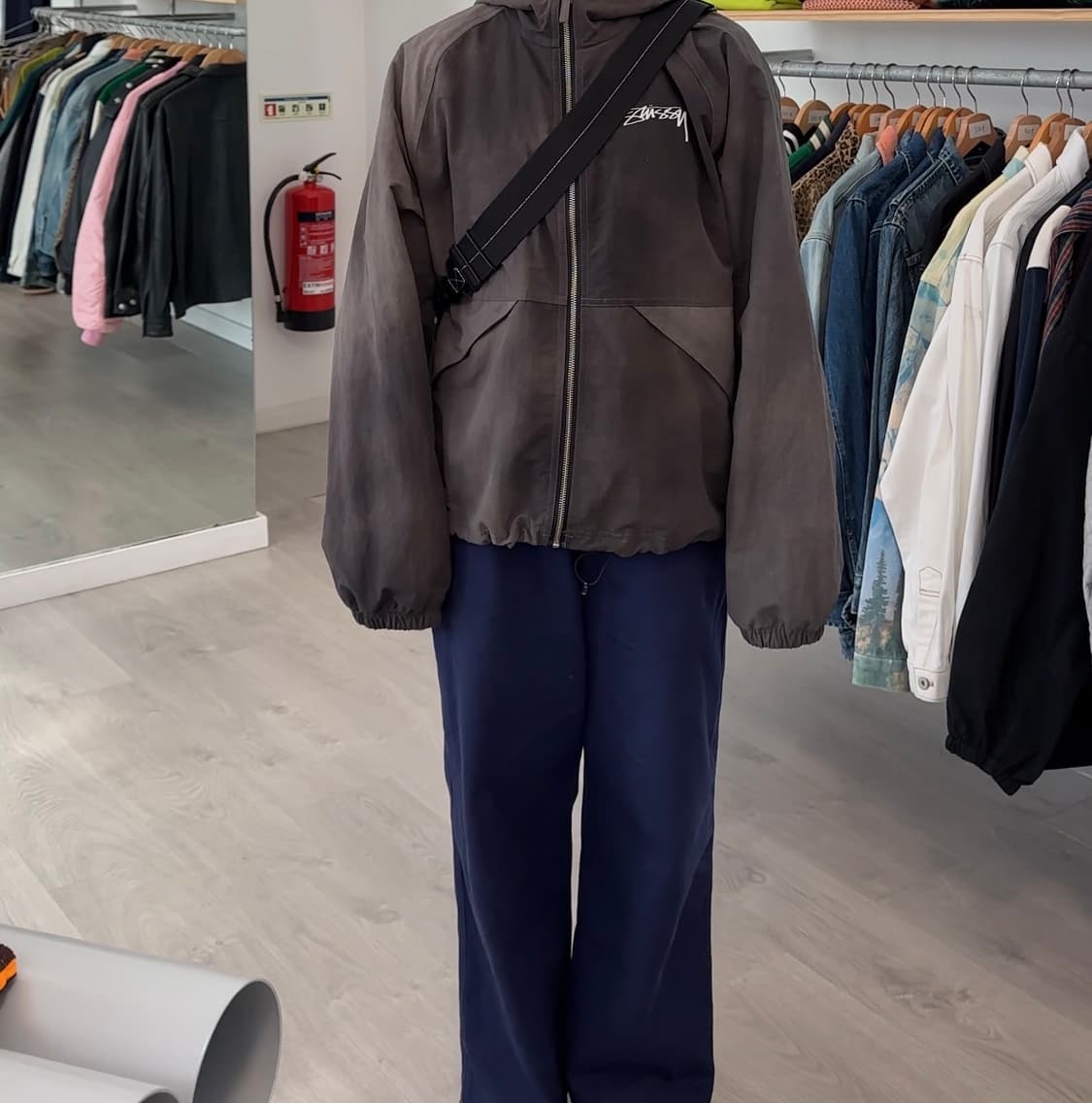 스투시 x 포터 슬링백 라임 상품이미지8