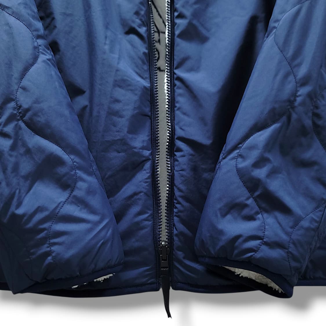 [S] 아디다스 화이트&네이비 쉐르파 리버서블 자켓 상품이미지9