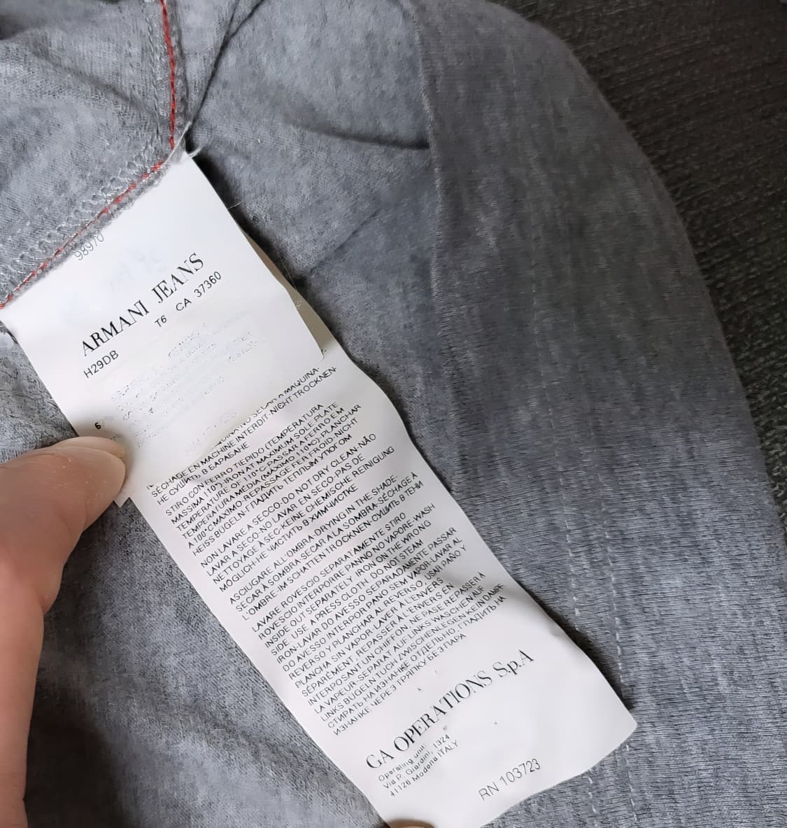 아르마니 진스 반팔티 상품이미지5