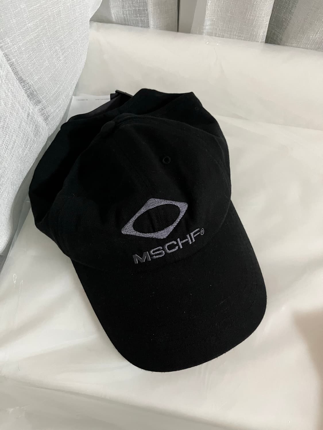 미스치프 롬버스 차콜 코튼 볼캡 상품이미지1