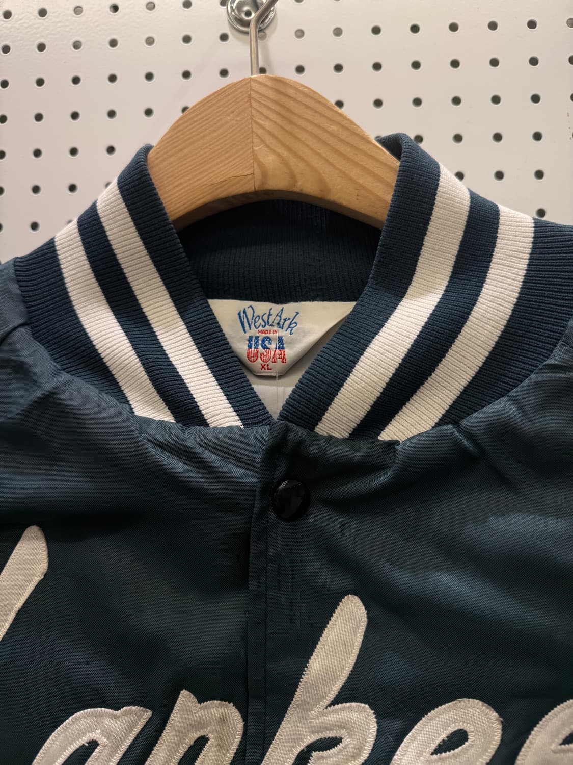 USA 빈티지 뉴욕 빅로고 바시티 자켓 U63 상품이미지4